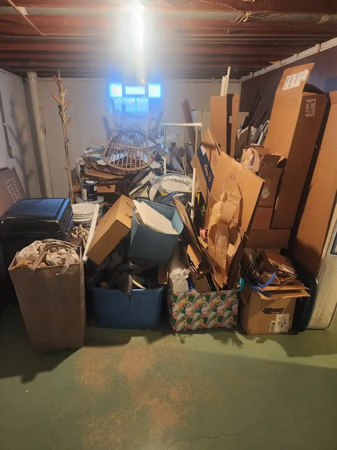 Roll-off dumpster container at job site for 20 Yard Dumpster Rental in Mecca